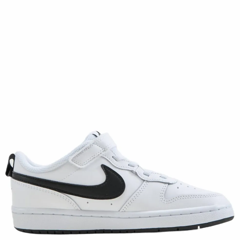 Court Borough Low 2 Little Kids' Shoes WHITE/BLACK