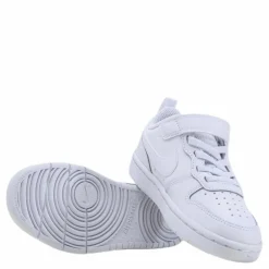 Court Borough Low 2 Little Kids' Shoes WHITE/WHITE-WHITE
