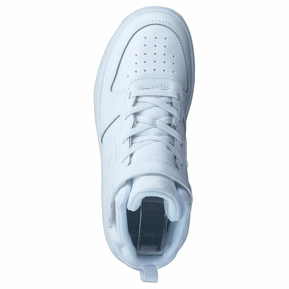 Court Borough Mid 2 Little Kids' Shoes WHITE/WHITE-WHITE