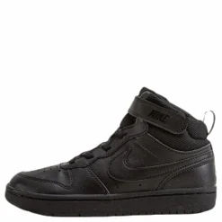 Court Borough Mid 2 Little Kids' Shoes BLACK/BLACK-BLACK