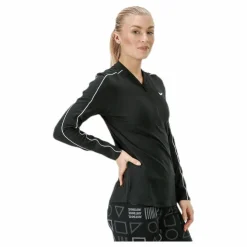 Court Dry Top LS Halfzip White/Black