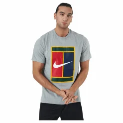 Court Men's Logo Tennis T-shir Dk Grey Heather