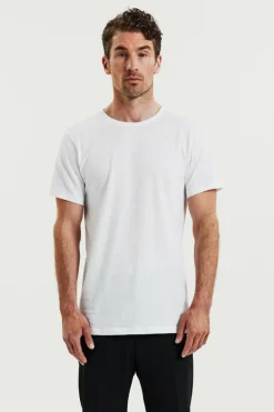 Crew-neck Lightweight Cotton 2-pack White