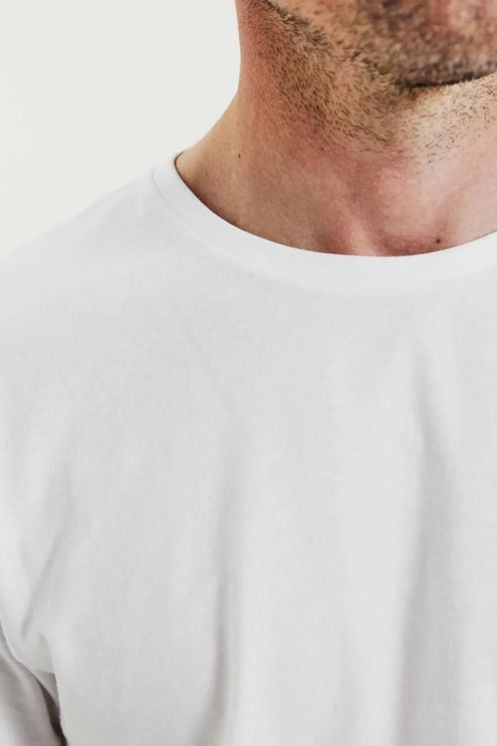 Crew-neck Lightweight Cotton 2-pack White