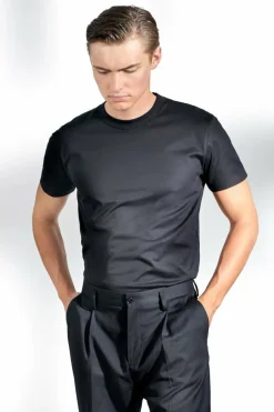 Crew-Neck pima Black