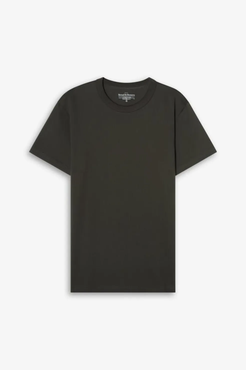 Crew-neck Pima Charcoal