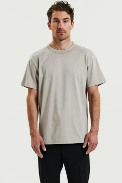 Crew-neck Pima Greige