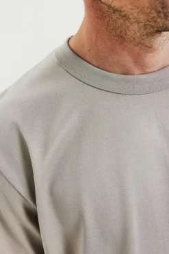 Crew-neck Pima Greige