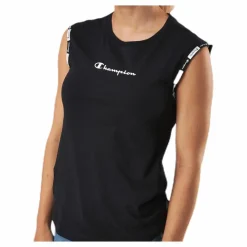 Crewneck Sleeveless T-Shirt Black