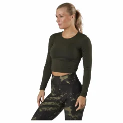 Crop Long Sleeve Forest Green