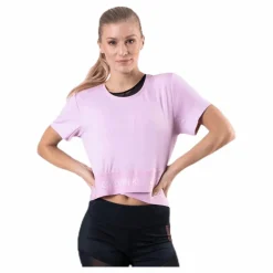 Cropped Short Sleeve T-Shirt Pink