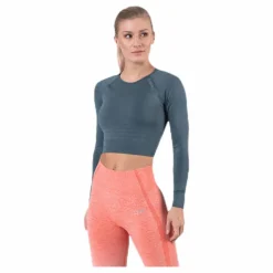 Define Seamless L/S Crop Top Green