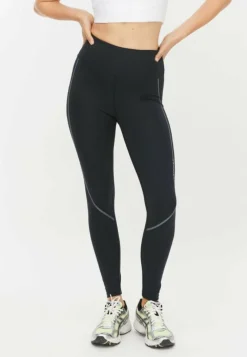 Distance Stripe Tights Black