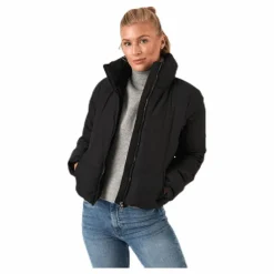 Dolly Short Puffer Jacket Otw Black