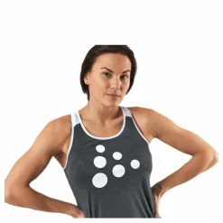 Eaze Singlet White/Grey