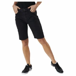 Emily Hw Long Shorts Raw Bb Mas0033 Black
