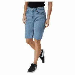 Emily Hw Long Shorts Raw Bb Mas0051 Blue