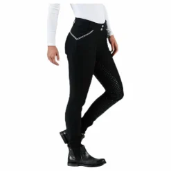 Emily Riding Pants w. Silicon Black