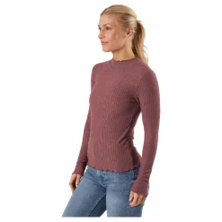Emma L/s High Neck Top Noos Jr Rose Brown