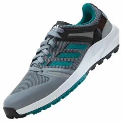 EQT Spikeless Wide Golf Shoes Grey Four / Sub Green / Core Black