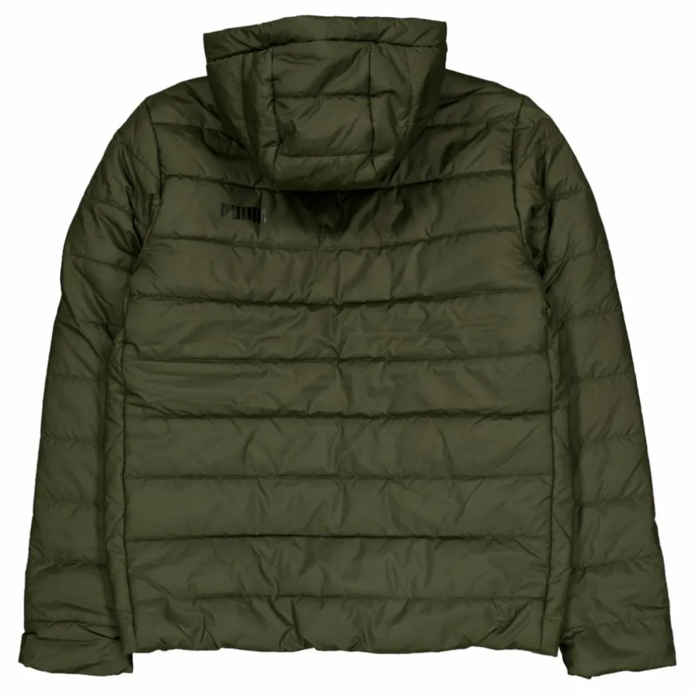 Ess Hooded Padded Jacket Dark Olive