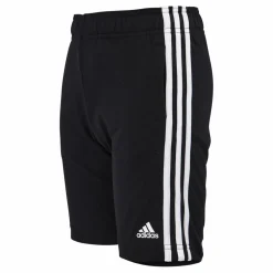 Essentials 3-Stripes Knit Shorts Black