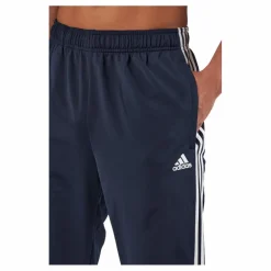 Essentials Warm-Up Tapered 3-Stripes Tracksuit Bottoms Legend Ink