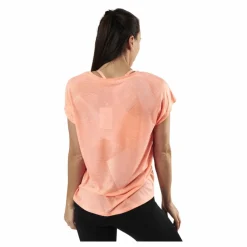 Fan Loose Burnout Ss Tee Orange