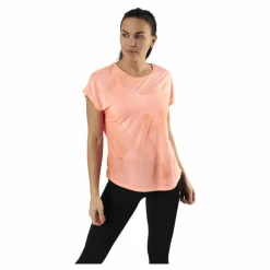 Fan Loose Burnout Ss Tee Orange