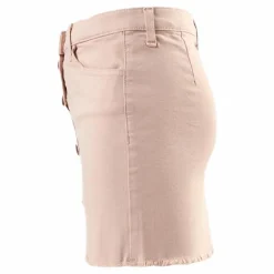 Farrah Color Button Skirt Pink