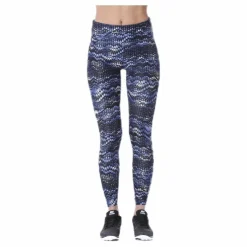 Flattering AOP Tights Blue/Black