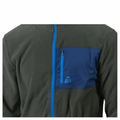 Fleece Jacket Olive green/Blue