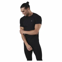 Floki Short Sleeve Slim Fit 100% Merino Wool Black