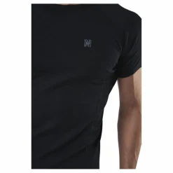 Floki Short Sleeve Slim Fit 100% Merino Wool Black