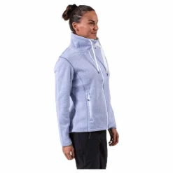 Freida Melange Fleece Jacket Purple