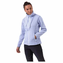 Freida Melange Fleece Jacket Purple