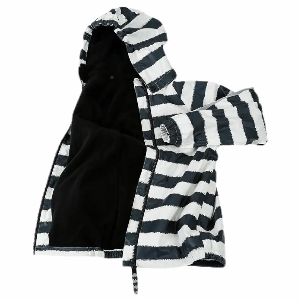 Gary Fleece Rain Set White/Black
