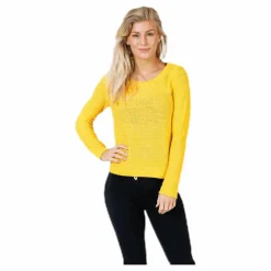 Geena Xo L/S Pullover Knt Yellow