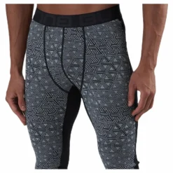 Geo Merino Wool Pants Grey