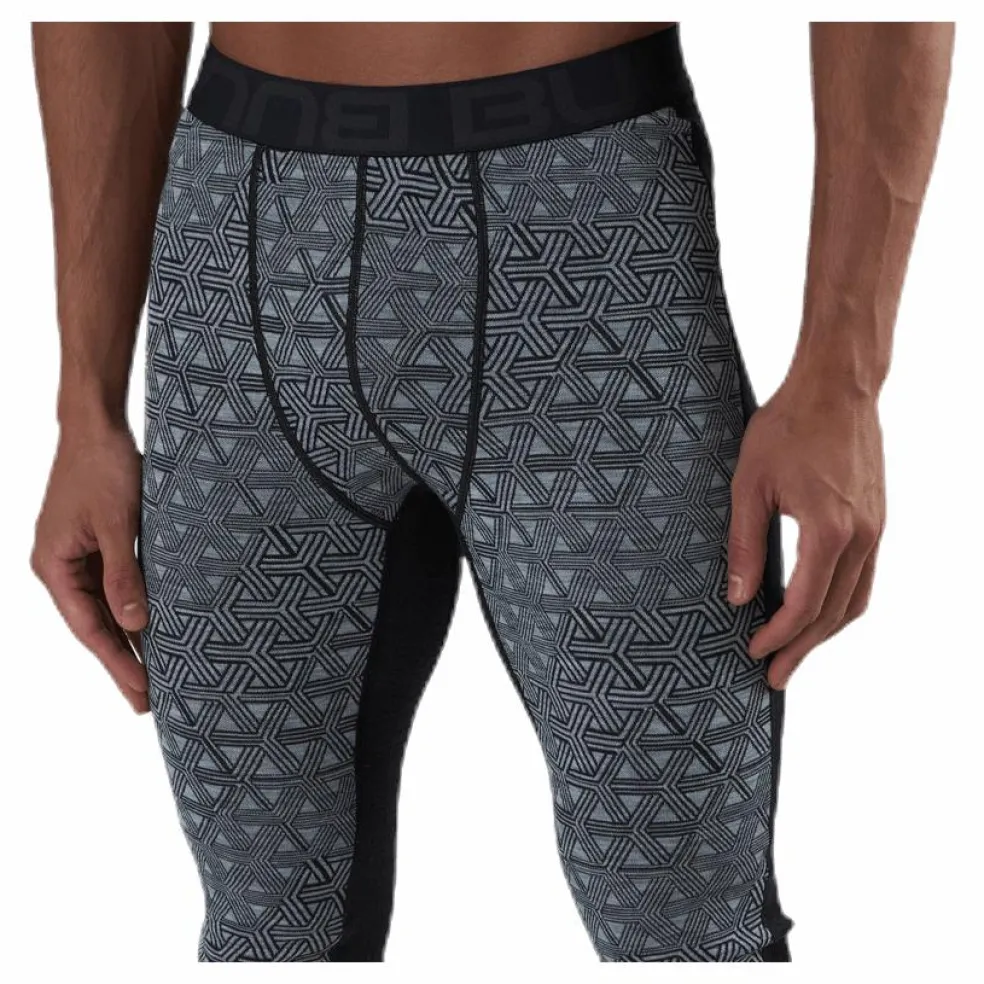 Geo Merino Wool Pants Grey