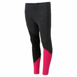 Girls Colour Block Tights Pink/Black