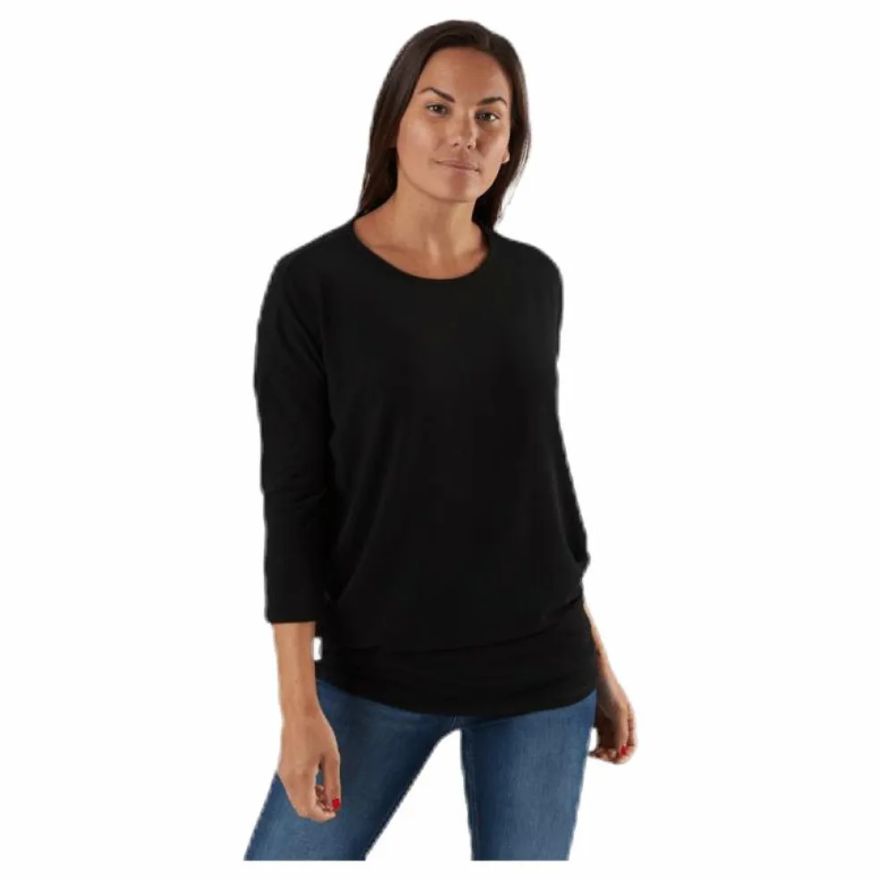Glamour 3/4 Top Jrs Black