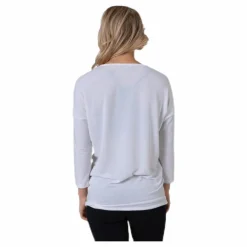 Glamour 3/4 Top Jrs White