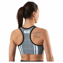 GLNCHCK 1 Sports Bra White/Black