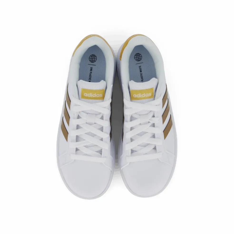 Grand Court Sustainable Lace Shoes Cloud White / Cloud White / Matte Gold