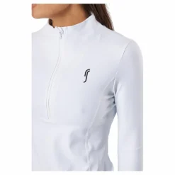 Half Zip Sweater White