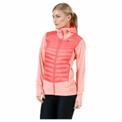 Haloes Down Hybrid Hoodie Pink