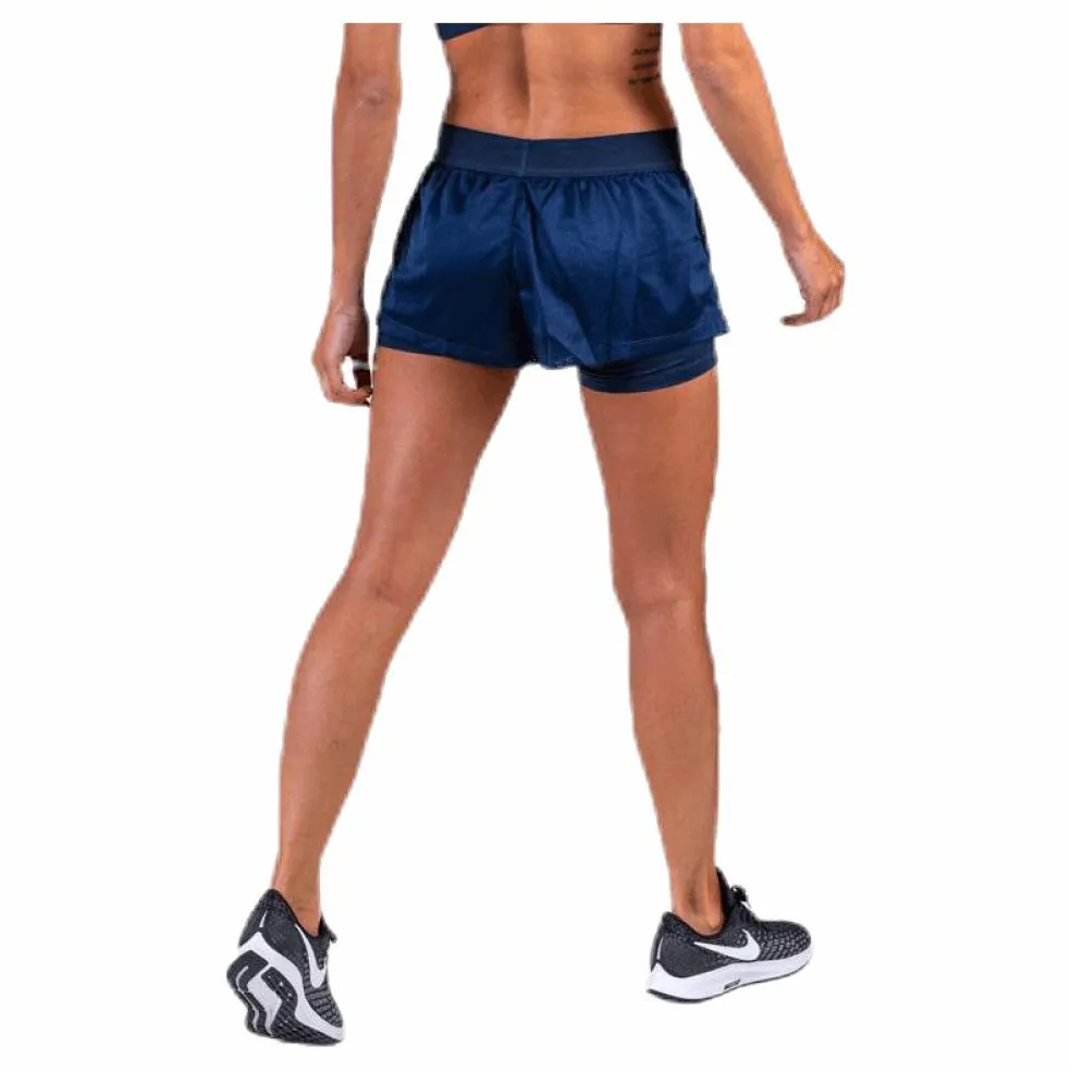 2-In-1 Woven Short 3" Blue