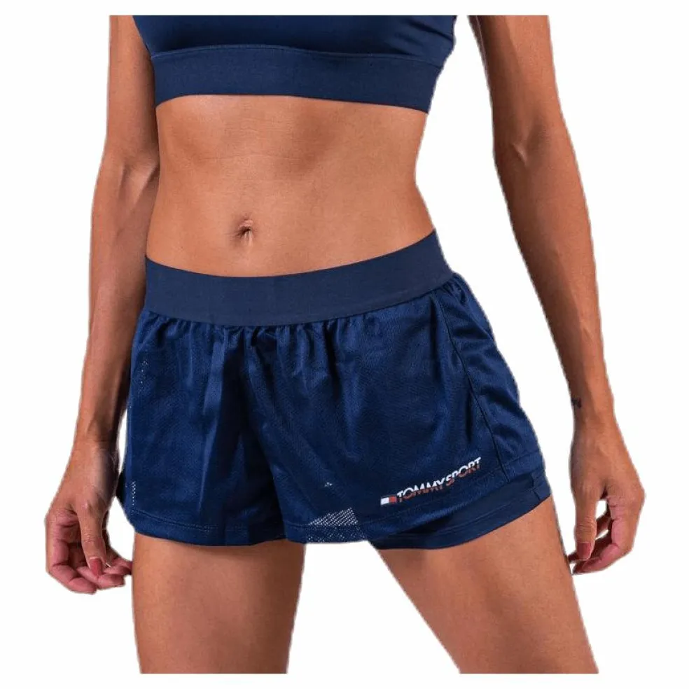 2-In-1 Woven Short 3" Blue