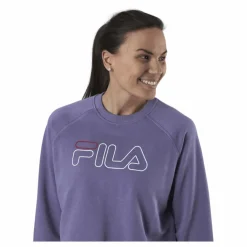 Jamina Cropped Crew Sweat Purple